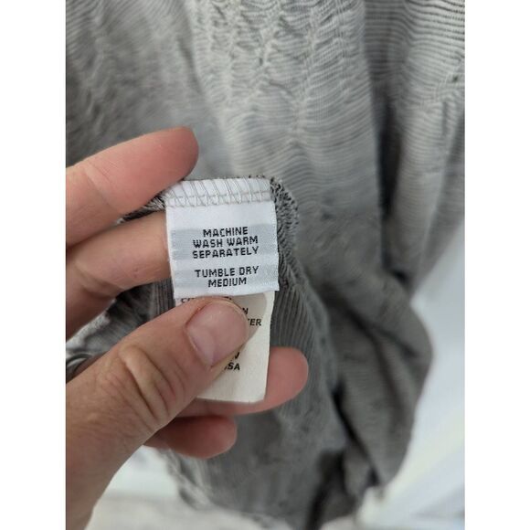 Cut Loose Midi Dress women's size XL gray textured long sleeve lagenlook USA - Picture 5 of 7